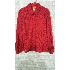 Ruby Rd Women Red Blouse Size 18w
